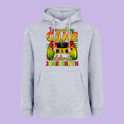 I Paused My Game Celebrate Juneteenth Heavyweight Hoodie Designed By Texasbilliewilder
