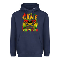 Navy I paused my game celebrate Juneteenth Heavyweight Hoodie - texasbilliewilder