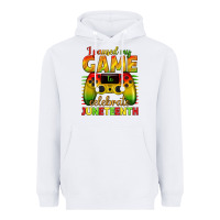 White I paused my game celebrate Juneteenth Heavyweight Hoodie - texasbilliewilder