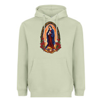 Matcha Our Lady Of Guadalupe Heavyweight Hoodie - RanaPortraitStore