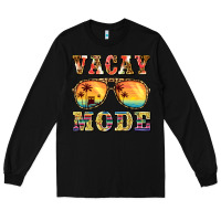 Black vacay mode Long Sleeve Tee - BarkalooDesign