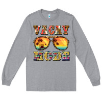 Heather Grey vacay mode Long Sleeve Tee - BarkalooDesign