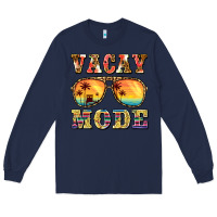 Navy vacay mode Long Sleeve Tee - BarkalooDesign