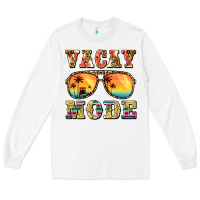 White vacay mode Long Sleeve Tee - BarkalooDesign