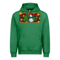 Emerald christmas tree with snowman Urban Hoodie - AdoDesignShop