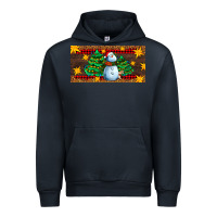 Navy christmas tree with snowman Urban Hoodie - AdoDesignShop