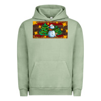 Christmas Tree With Snowman Urban Hoodie | Teevron