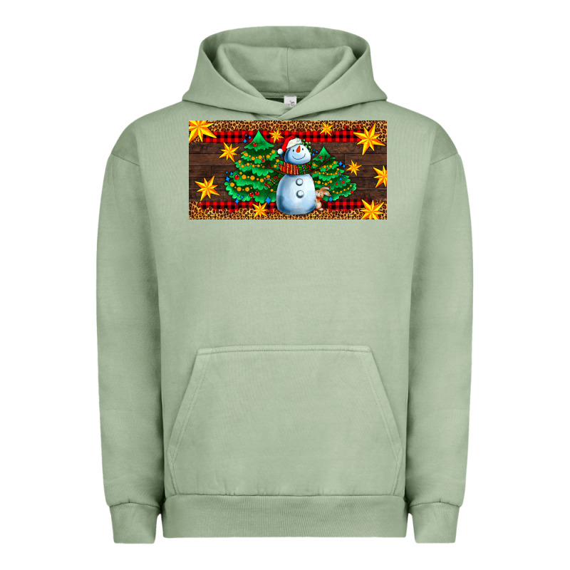 Christmas Tree With Snowman Urban Hoodie by AdoDesignShop | Teevron