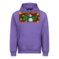 Tulip christmas tree with snowman Urban Hoodie - AdoDesignShop