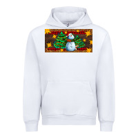 White christmas tree with snowman Urban Hoodie - AdoDesignShop