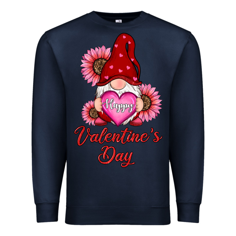 Happy Valentine's Day Gnomes With Sunflower Premium Sweatshirt by RanaPortraitStore | Teevron
