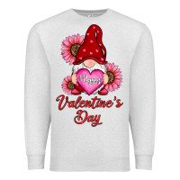 Oatmeal Heather happy valentine's day gnomes with sunflower Premium Sweatshirt - RanaPortraitStore