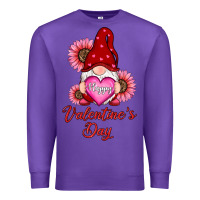 Purple happy valentine's day gnomes with sunflower Premium Sweatshirt - RanaPortraitStore
