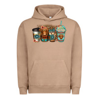 Pigment Burro serape floral longhaired cow coffee cups Urban Hoodie - Jasminsmagicworld