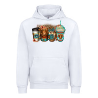 White serape floral longhaired cow coffee cups Urban Hoodie - Jasminsmagicworld