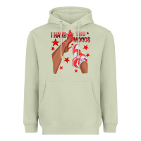 Matcha Bright Red I Have Two Moods Afro Girl Sneakers Heavyweight Hoodie - texasbilliewilder