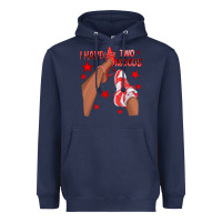 Navy Bright Red I Have Two Moods Afro Girl Sneakers Heavyweight Hoodie - texasbilliewilder