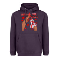 Plum Bright Red I Have Two Moods Afro Girl Sneakers Heavyweight Hoodie - texasbilliewilder