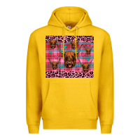 Lemon highland cow valentines Premium Hoodie - JahusDesignShop