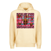 Pina Colada highland cow valentines Premium Hoodie - JahusDesignShop