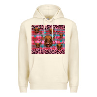Sandshell highland cow valentines Premium Hoodie - JahusDesignShop