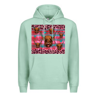 Seafoam highland cow valentines Premium Hoodie - JahusDesignShop