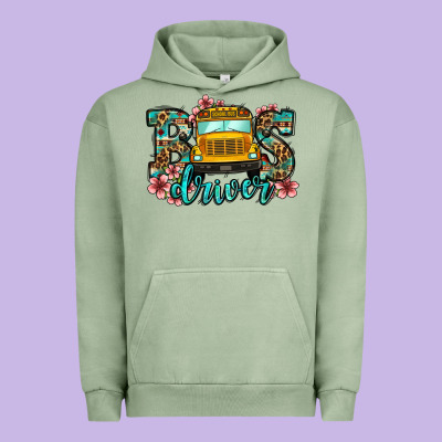 School Bus Driver Urban Hoodie Designed By Jasminsmagicworld
