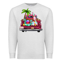 Oatmeal Heather summer truck farm truck Premium Sweatshirt - Zillion Design Studio