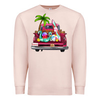 Pale Pink summer truck farm truck Premium Sweatshirt - Zillion Design Studio
