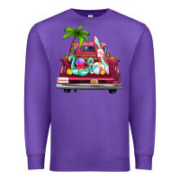 Purple summer truck farm truck Premium Sweatshirt - Zillion Design Studio