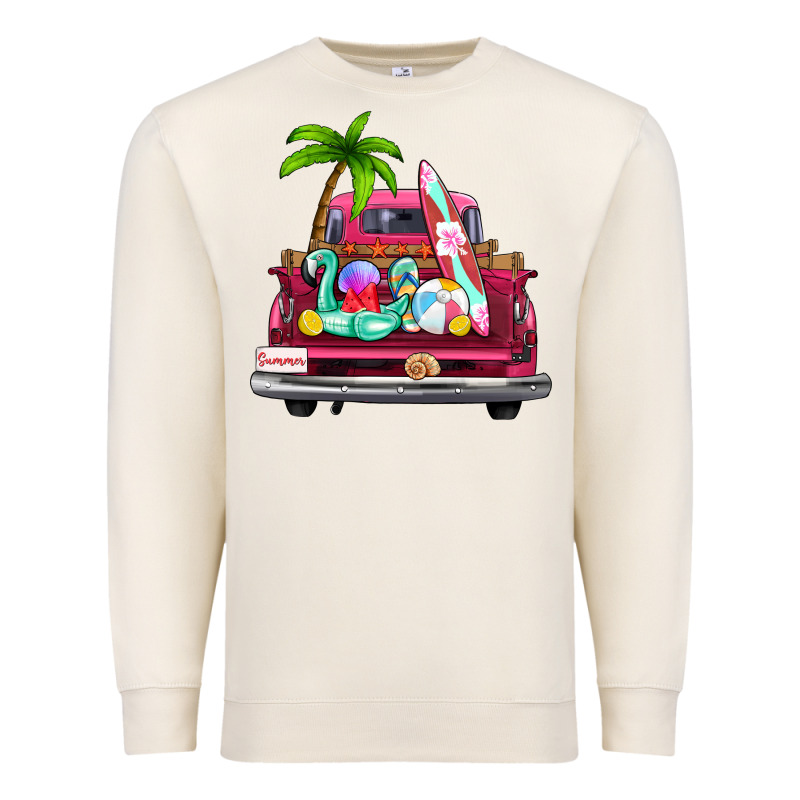 Summer Truck Farm Truck Premium Sweatshirt by Zillion Design Studio | Teevron