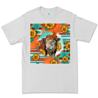 Dove Grey Hereford Bull Premium Tee - LillyAllenDesigns
