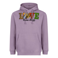 Lavender Love Came Down Baby Jesus Christmas Heavyweight Hoodie - RanaPortraitStore