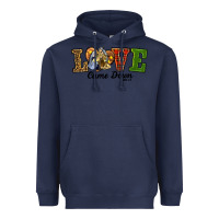 Navy Love Came Down Baby Jesus Christmas Heavyweight Hoodie - RanaPortraitStore
