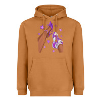 Meerkat Purple Afro Girl Sneakers and Heels Heavyweight Hoodie - texasbilliewilder