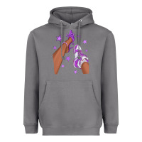 Storm Purple Afro Girl Sneakers and Heels Heavyweight Hoodie - texasbilliewilder