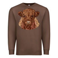Chestnut highland cow Premium Sweatshirt - RanaPortraitStore