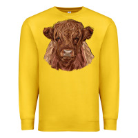 Lemon highland cow Premium Sweatshirt - RanaPortraitStore