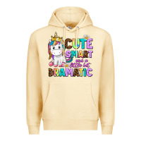 Pina Colada cute smart and a little bit dramatic unicorn Premium Hoodie - AdoDesignShop