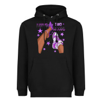 Black Purple I Have Two Moods Afro Girl Sneakers Heavyweight Hoodie - texasbilliewilder