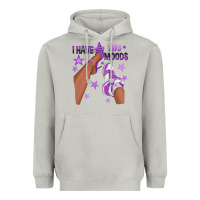 Moon Dust Purple I Have Two Moods Afro Girl Sneakers Heavyweight Hoodie - texasbilliewilder