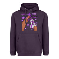 Plum Purple I Have Two Moods Afro Girl Sneakers Heavyweight Hoodie - texasbilliewilder