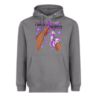 Storm Purple I Have Two Moods Afro Girl Sneakers Heavyweight Hoodie - texasbilliewilder