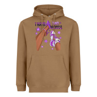 Toasted Coconut Purple I Have Two Moods Afro Girl Sneakers Heavyweight Hoodie - texasbilliewilder