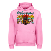 Fuchsia Pink doberman mom Urban Hoodie - Artiststas