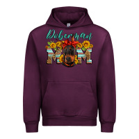 Mauve Wine doberman mom Urban Hoodie - Artiststas
