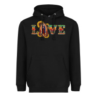Black Love Lady Of Guadalupe Heavyweight Hoodie - RanaPortraitStore
