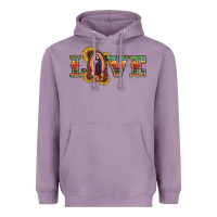Lavender Love Lady Of Guadalupe Heavyweight Hoodie - RanaPortraitStore