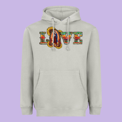 Heavyweight Hoodie Love Lady Of Guadalupe