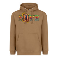 Toasted Coconut Love Lady Of Guadalupe Heavyweight Hoodie - RanaPortraitStore